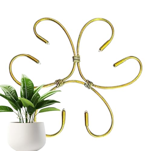 Jiimhte Pflanzenstielhalter - Monstera Stütze Zubehör Für Innenbereich - Metall Klemmpfähle Wiederverwendbare Blumen Rankhilfe Gartenbedarf Für Innen Und Außen Zur Blumen Stabilisierung von Jiimhte