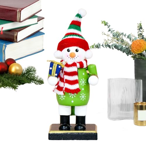 Jiimhte Weihnachtliche Nussknacker-Figuren, Schreibtisch-Nussknacker-Figuren, Weihnachtsdekoration, Skulptur, Tischaufsätze für Kinder, Party, Schlafzimmer, Wohnzimmer, , Kaminsims, Schrank von Jiimhte
