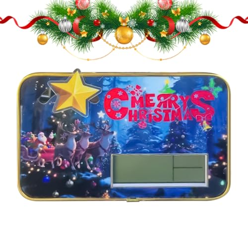 Jiimhte Weihnachtsuhr – Weihnachts-Rentier-Weihnachtsmann-Uhr mit Datumstemperatur, Feiertags-, Festival-Zeitmanagement-Dekoration für Büros, Wohnzimmer, Küche, Bauernhaus, Nachttisch, Fitnessstudio Jiimhte Weihnachtsuhr – Weihnachts-Rentier-Weihnachtsmann-Uhr mit Datumstemperatur, Feiertags-, Festival-Zeitmanagement-Dekoration für Büros, Wohnzimmer, Küche, Bauernhaus, Nachttisch, Fitnessstudio von Jiimhte
