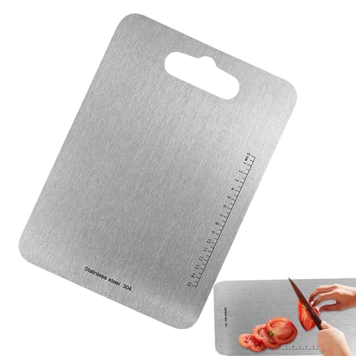 Titan Schneidebrett, 15x24cm Edelstahl Schneidebrett Titanium Cutting Board Schneidebrett Aus Titan Erstklassige Titan-Schneidebretter Kann Aufgehängt Werden Titan Schneidebrett, 15x24cm Edelstahl Schneidebrett Titanium Cutting Board Schneidebrett Aus Titan Erstklassige Titan-Schneidebretter Kann Aufgehängt Werden von Jiimhte