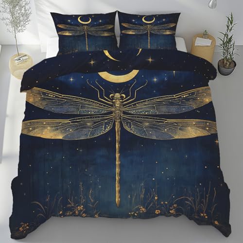 Jijliczc Bettwäsche 155x220 Insectes Libellules Bed Linen SetSimplicité Lune Bettbezüge Aus Weich Mikrofaser Mit Kissenbezüge Mit Reißverschluss Geeignet für Jugendliche und Kinder Jijliczc Bettwäsche 155x220 Insectes Libellules Bed Linen SetSimplicité Lune Bettbezüge Aus Weich Mikrofaser Mit Kissenbezüge Mit Reißverschluss Geeignet für Jugendliche und Kinder von Jijliczc