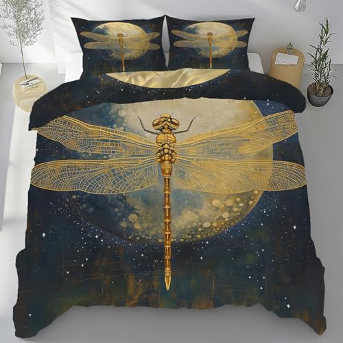 Jijliczc Bettwäsche 155x220 Insectes Libellules Bed Linen SetSimplicité Lune Bettbezüge Aus Weich Mikrofaser Mit Kissenbezüge Mit Reißverschluss Geeignet für Jugendliche und Kinder Jijliczc Bettwäsche 155x220 Insectes Libellules Bed Linen SetSimplicité Lune Bettbezüge Aus Weich Mikrofaser Mit Kissenbezüge Mit Reißverschluss Geeignet für Jugendliche und Kinder von Jijliczc