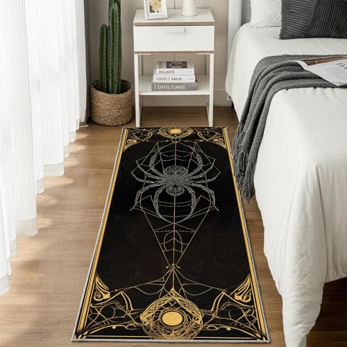 Jijliczc Furcht Spinne Insekten Teppich Läufer rutschfest Waschbar Halloween Spinnennetz Flurteppich Küchenteppich 80x240 cm, Teppichläufer für Bettvorleger Wohnraum Flur Waschküche Jijliczc Furcht Spinne Insekten Teppich Läufer rutschfest Waschbar Halloween Spinnennetz Flurteppich Küchenteppich 80x240 cm, Teppichläufer für Bettvorleger Wohnraum Flur Waschküche von Jijliczc