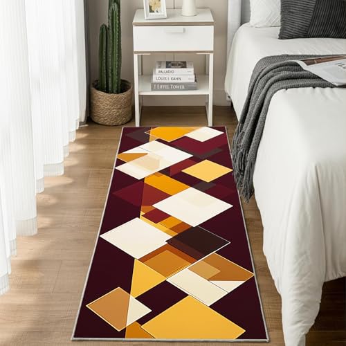 Jijliczc Geometrie Diamant Teppichläufer rutschfest Waschbar 60x210 cm, Patchwork Stereo Drucken Küchenteppich Flurteppich Teppich Läufer für Flur, Eingangsbereich, Küche, Wohnzimmer Jijliczc Geometrie Diamant Teppichläufer rutschfest Waschbar 60x210 cm, Patchwork Stereo Drucken Küchenteppich Flurteppich Teppich Läufer für Flur, Eingangsbereich, Küche, Wohnzimmer von Jijliczc