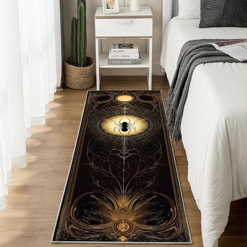 Jijliczc Halloween Retro Spinnennetz Teppich Läufer Flur Furcht Spinne Insekten Teppichläufer Küchenläufer Carpet rutschfest Waschbar für Bettvorleger Flur Küche Waschküche 80x180 cm Jijliczc Halloween Retro Spinnennetz Teppich Läufer Flur Furcht Spinne Insekten Teppichläufer Küchenläufer Carpet rutschfest Waschbar für Bettvorleger Flur Küche Waschküche 80x180 cm von Jijliczc