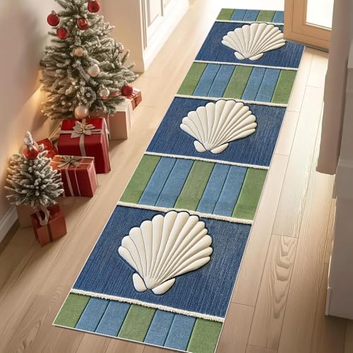 Jijliczc Karikatur Hülse Meerestiere Teppichläufer rutschfest Waschbar 60x180 cm, Meer Geometrie Patchwork Küchenteppich Flurteppich Teppich Läufer für Flur, Eingangsbereich, Küche, Wohnzimmer Jijliczc Karikatur Hülse Meerestiere Teppichläufer rutschfest Waschbar 60x180 cm, Meer Geometrie Patchwork Küchenteppich Flurteppich Teppich Läufer für Flur, Eingangsbereich, Küche, Wohnzimmer von Jijliczc
