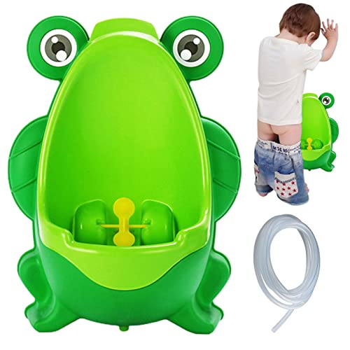 Jikiaci Kinder-Urinal für Jungen | Frosch-PIPI-Urinal-Töpfchentraining mit lustiger Zielscheibe,Niedlicher Frosch-Wand-Steh-PIPI-Trainer für Kleinkinder von Jikiaci