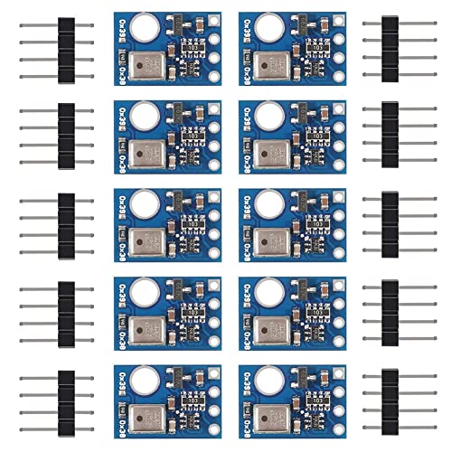 Jikoiuty 10 StüCke AHT10 HochpräZises Digitales Temperatur und Feuchtigkeits Sensor Messen Modul I2C Kommunikation Ersetzen SHT20 von Jikoiuty