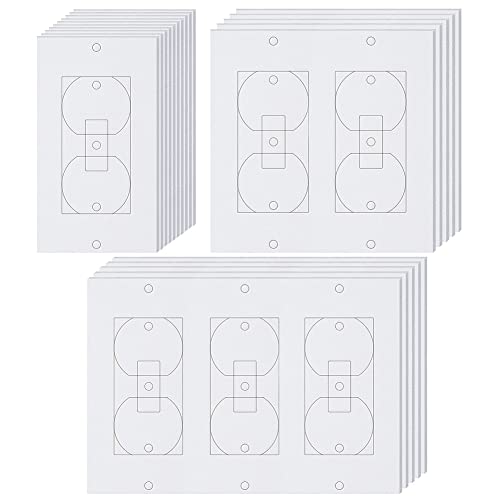 Jikoiuty 20-Teilige Wandisolierungs-Isolatoren, Isolierpads für Steckdosen für Wand, Licht, Schaltersteckdose von Jikoiuty