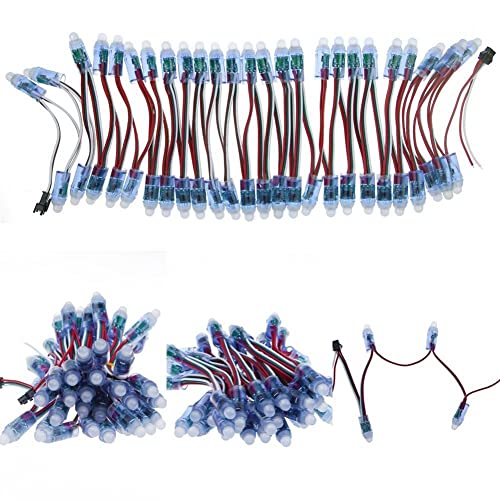 Jikoiuty 500 StüCke 12 Mm WS2811 Vollfarb LED Pixel Lichtmodul DC5V IP68 Wasserdichtes RGB 2811 1903 IC Digital LED Weihnachtslicht von Jikoiuty