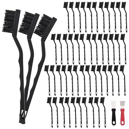 Jikvmis 48-teiliges Mini-Messingbürsten-Set, Messingbürste mit gebogenem Griff, Kratzbürste zur Reinigung von Schweißschlacke und Rost Jikvmis 48-teiliges Mini-Messingbürsten-Set, Messingbürste mit gebogenem Griff, Kratzbürste zur Reinigung von Schweißschlacke und Rost von Jikvmis