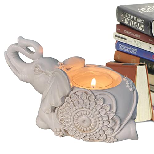 Elefant Teelichthalter, 1 Stück Viel Glück Elefant Teelicht Kerzenständer, dekorative kleine Kerzenhalter Viel Glück Geschenke für Dekoration von Jildouf