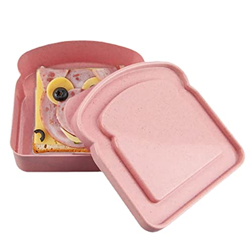 Jildouf Sandwich-Box - Lunch-Behälter Sandwich-Behälter zur Aufbewahrung von Lebensmitteln | Mikrowellen-spülmaschinenfeste Brotdosen Brot-Sandwich-Halter für Kinder, Erwachsene, Zubereitung von Jildouf