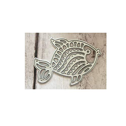 Jilibaba Metall-Stanzformen Prägeschablone Fisch für DIY Handwerk Kartenherstellung Fotoalbum Scrapbooking Dekoration Geschenk von Jilibaba