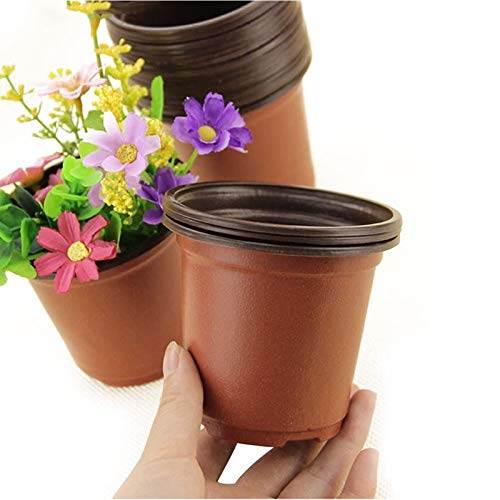 Jilijia Blumentöpfe aus Kunststoff, 8,9 cm, langlebig, wiederverwendbar, für Sukkulenten, Pflanzen, Gemüse, Obst, Setzlinge, Stecklinge, Umpflanzen, 30 Stück von Jilijia