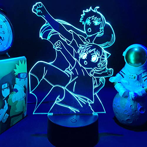 Jilijia Anya Forger Anime Figure Night Light 3D Illusion Led Lamp 16 colors Led Lights with Touch Switch Desk Lamp Home Decoration von Jilijia