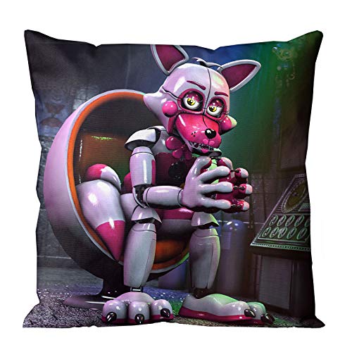 Jilijia FNAF Five Nights Kissenbezug, doppelseitig, bedruckt, exquisites Muster, Kissenbezüge für die Dekoration von Wohnzimmer, Sofa für Weihnachten, Thanksgiving, Geburtstagsgeschenk von Jilijia