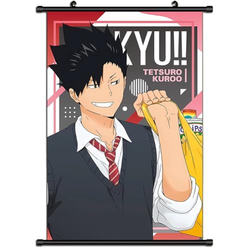 Jilijia Haikyuu Anime-Schriftroll-Gemälde, Hinata Shoyo/Tobio Kageyama, hängendes Poster, Wandkunstdrucke, Wandteppich, Dekoration, Bilder, Heimdekoration von Jilijia