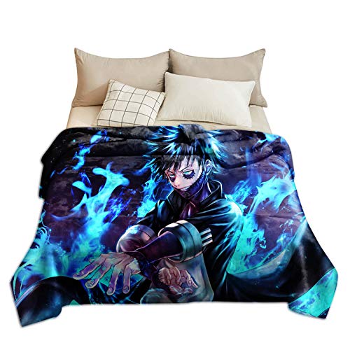 Jilijia My Hero Academia Superhelden-Fleece-Überwurf, Decke, ultraweiche Tagesdecke, Mikrofaser, Fleece, langlebig, Heimdekoration, perfekt für Couch, Sofa, Bedmoon von Jilijia