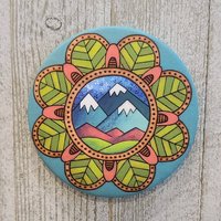 Berg Mandala Magnet | Fort Collins Colorado Kühlschrank-Magnet Kunstdruck-Magnet von JillAnneDesigns