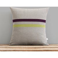 Linden Grün Und Lila Gestreift Leinen Kissen 16 X - Herbst Home Decor Von Jillianrenedecor Herbstliche Dekor Pflaume Linden Grün Und Lila Gestreift Leinen Kissen 16 X - Herbst Home Decor Von Jillianrenedecor Herbstliche Dekor Pflaume von JillianReneDecor