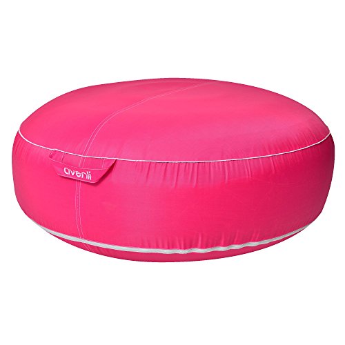 Avenli Pouf I Sitzkissen 98x38cm Sitzsack aufblasbar gewebeverstärkter Bezug wasserfest Outdoor pink von Jilong