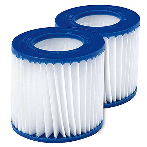 Jilong Pool Filter Catridge No.II - im 2er Set, Poolpumpe Kartuschenfilter Ø106x136 mm, Innen-Ø52 mm, Weiß Jilong Pool Filter Catridge No.II - im 2er Set, Poolpumpe Kartuschenfilter Ø106x136 mm, Innen-Ø52 mm, Weiß von Jilong