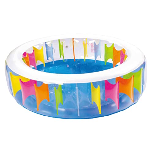 Jilong Rainbow Pool Ø 190 x 50 cm Kinderpool Planschbecken Schwimmbecken Kinder Schwimmbad für Garten und Terasse von AVENLI
