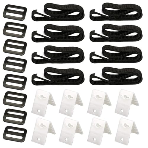 Fastening Straps, Retaining Straps for Pool Film, Solar Film Retaining Straps, Retaining Straps Pool Foil Solar Film, Set of 8 Fastening Straps and Clips, for Universal Swimming Pools in The Ground Fastening Straps, Retaining Straps for Pool Film, Solar Film Retaining Straps, Retaining Straps Pool Foil Solar Film, Set of 8 Fastening Straps and Clips, for Universal Swimming Pools in The Ground von Jilskl