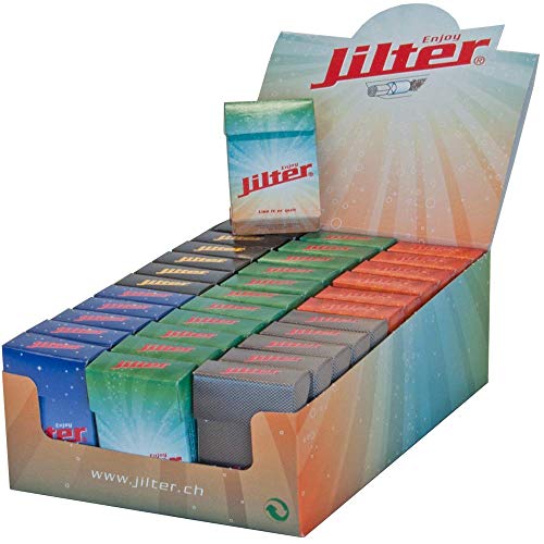 Jilter Zigarettenfilter Display Box mit 33 Klickschachteln I enthalten je 42 Jilter Zigarettenfilter I Durchmesser 6 mm I aus Zellulose von jilter