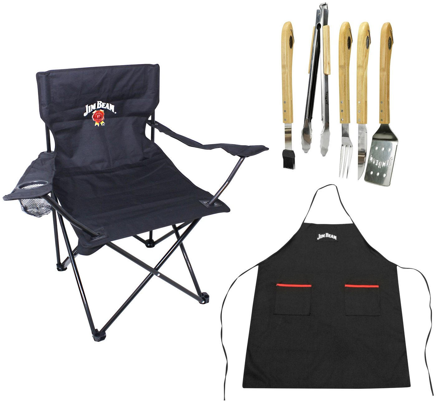 Jim Beam BBQ Grillbesteck-Set, (7 tlg) von Jim Beam BBQ