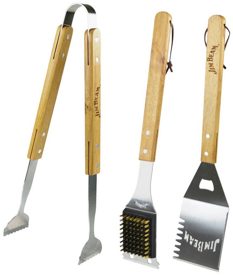 Jim Beam BBQ Grillbesteck-Set, (Set, 3 tlg) von Jim Beam BBQ