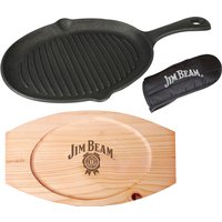 Jim Beam BBQ Grillpfanne, Gusseisen, (Set, 3 tlg.) von Jim Beam Bbq