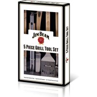 Jim Beam Grillbesteck 5 tlg. Holz Geschenkset von Jim Beam