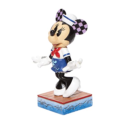 Enesco Disney Traditions by Jim Shore Sailor Minnie Mouse Persönlichkeit Pose Figur, 12,7 cm, Mehrfarbig von Enesco