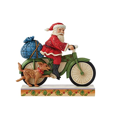 Jim Shore Heartwood Creek 6010818 Weihnachtsmann Reitfahrrad Figur von Heartwood Creek