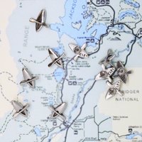 Kayak Map Pins - Set Von 10 Silber - Oder Gold-Finish - Mp104 - Zeigen Sie Ihre Kayak-Trips Mit Unseren Pins von JimClift