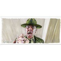Full Metal Jacke - Gunnery Sergeant Hartman Druck Von Jim Ferguson von JimMakingaScene