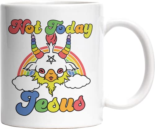 Not Today Jesus lustig bedruckte Kaffeetasse Lustige Sprüche Tasse von Jimbeels