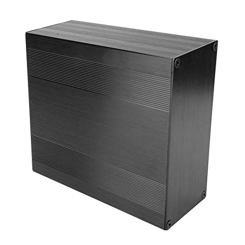 Aluminiumgehäuse, Gehäuse für elektronische Geräte Gehäuse für gebürstetes Oxid Split-Typ Aluminiumelektronik Minibox Aluminium-Kühlgehäuse für GPS-Verstärker(250mm) von Jimfoty