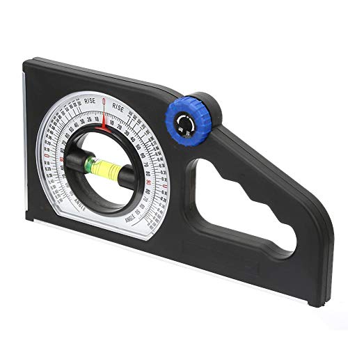Wasserwaage Lineal, Multifunktions-Winkelmessgerät Technische Neigungsmessgerät Magnetische Allrichtungs-Neigungsskala Nivellierlineal von Jimfoty