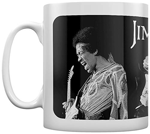 Jimi Hendrix MG25435 Tasse aus Keramik, 315 ml, Triptych von Pyramid