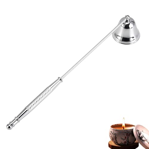 Jimkply 1 Stück Dochtlöscher aus Edelstahl, Kerzenlöscher mit Langem Griff, Glockenförmiges Kerzenwerkzeug zum Rauchfreien Löschen, Für die Meisten Kerzen Jimkply 1 Stück Dochtlöscher aus Edelstahl, Kerzenlöscher mit Langem Griff, Glockenförmiges Kerzenwerkzeug zum Rauchfreien Löschen, Für die Meisten Kerzen von Jimklpy