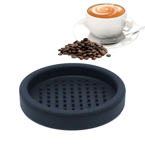 Jimkply Kaffee Tampermatte, Silikon Kaffee Tamper, Kaffeezubehör Schwarz Tamper Matte, Barista Matte, Rutschfestes Design, Schutz der Tischoberfläche, Leicht zu Reinigen (Kleine) von Jimklpy