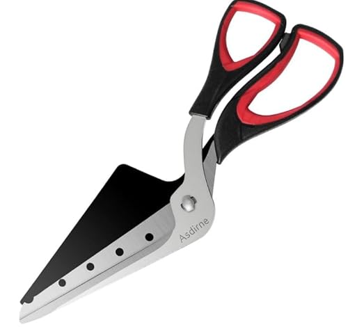 Jimkply Pizzaschere, Edelstahl Pizzaschneider mit Scharfer Klinge, 27,5cm, Multifunktionale Pizzaschere zum Schneiden und Servieren, leicht zerlegen, Einfache Reinigung Jimkply Pizzaschere, Edelstahl Pizzaschneider mit Scharfer Klinge, 27,5cm, Multifunktionale Pizzaschere zum Schneiden und Servieren, leicht zerlegen, Einfache Reinigung von Jimklpy