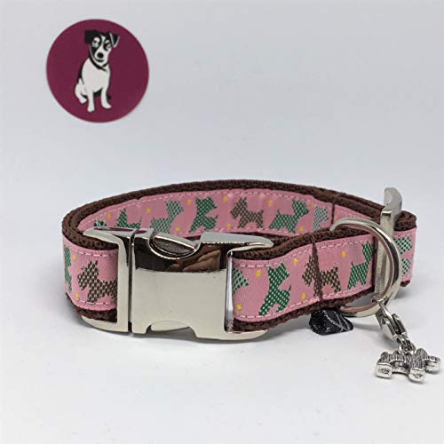 Jimmy Und Katz 4260616172225 Jimmy Und Katz Hundehalsband Westhighland Terrier Rosa 26 - 40 Cm X 2 Cm von Jimmy und Katz