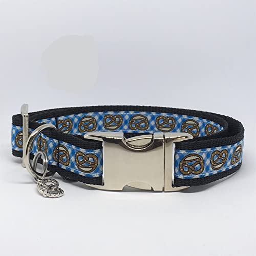 Jimmy und Katz 4260616172362 Hundehalsband Brezel 35-58cm x 2.5cm, blau von Jimmy und Katz