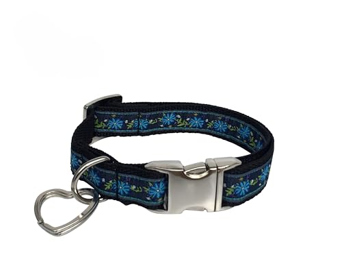 Jimmy und Katz Hundehalsband Bergblumen 26-40cm x2cm von Jimmy und Katz