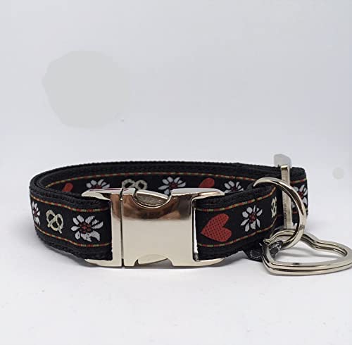 Jimmy und Katz Hundehalsband Brezl 26-40cm x 2cm von Jimmy und Katz