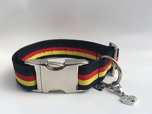 Jimmy und Katz Hundehalsband Deutschland EM WM 35-58cm x 2,5cm von Jimmy und Katz